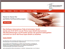 Tablet Screenshot of fs-software.de